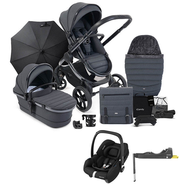 iCandy Peach 7 Complete Pushchair Bundle w/ Maxi Cosi Cabriofix
