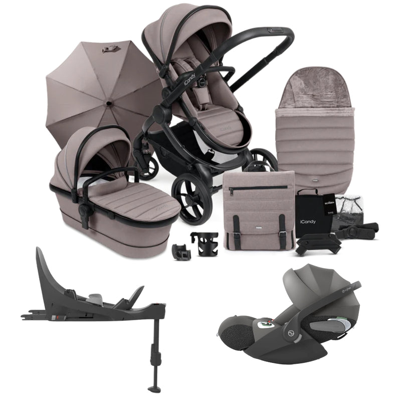 iCandy Peach 7 Complete Pushchair Bundle w/Cloud T