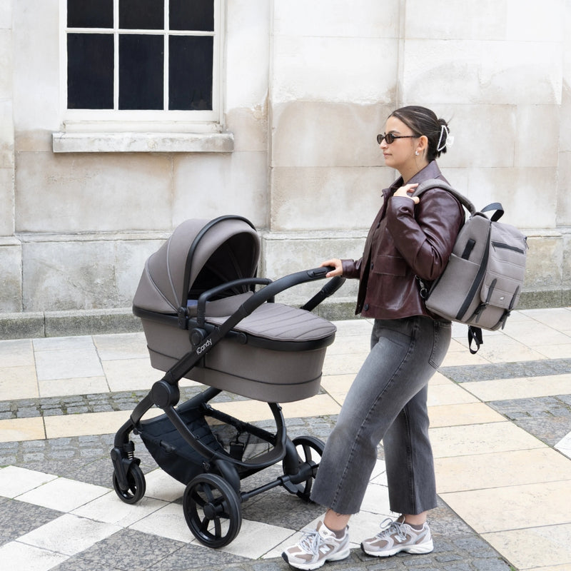 iCandy Peach 7 Bundle w/Cocoon Car Seat & Base, Porcini