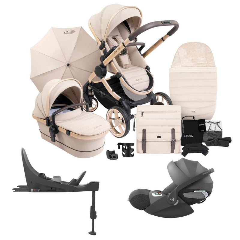 iCandy Peach 7 Complete Pushchair Bundle w/Cloud T