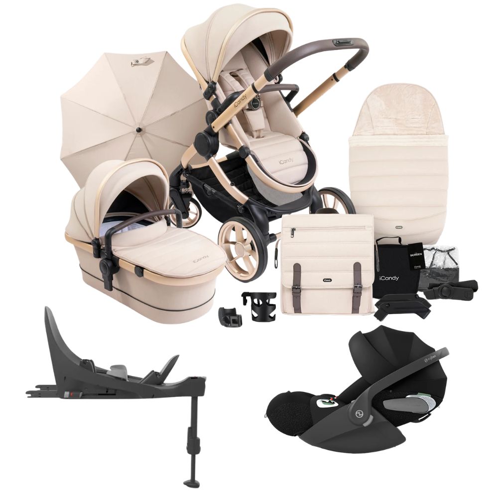 iCandy Peach 7 Complete Pushchair Bundle w/Cloud T