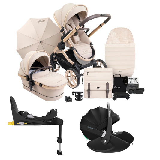 iCandy Peach 7 Complete Pushchair Bundle w/ Maxi Cosi Pebble 360 Pro²