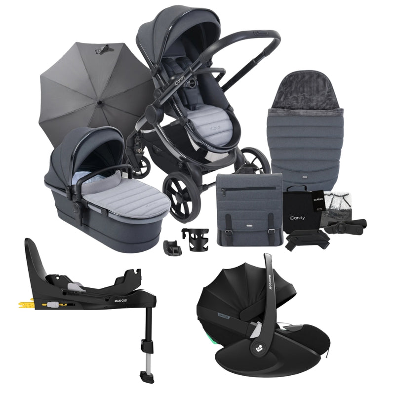 iCandy Peach 7 Complete Pushchair Bundle w/ Maxi Cosi Pebble 360 Pro²