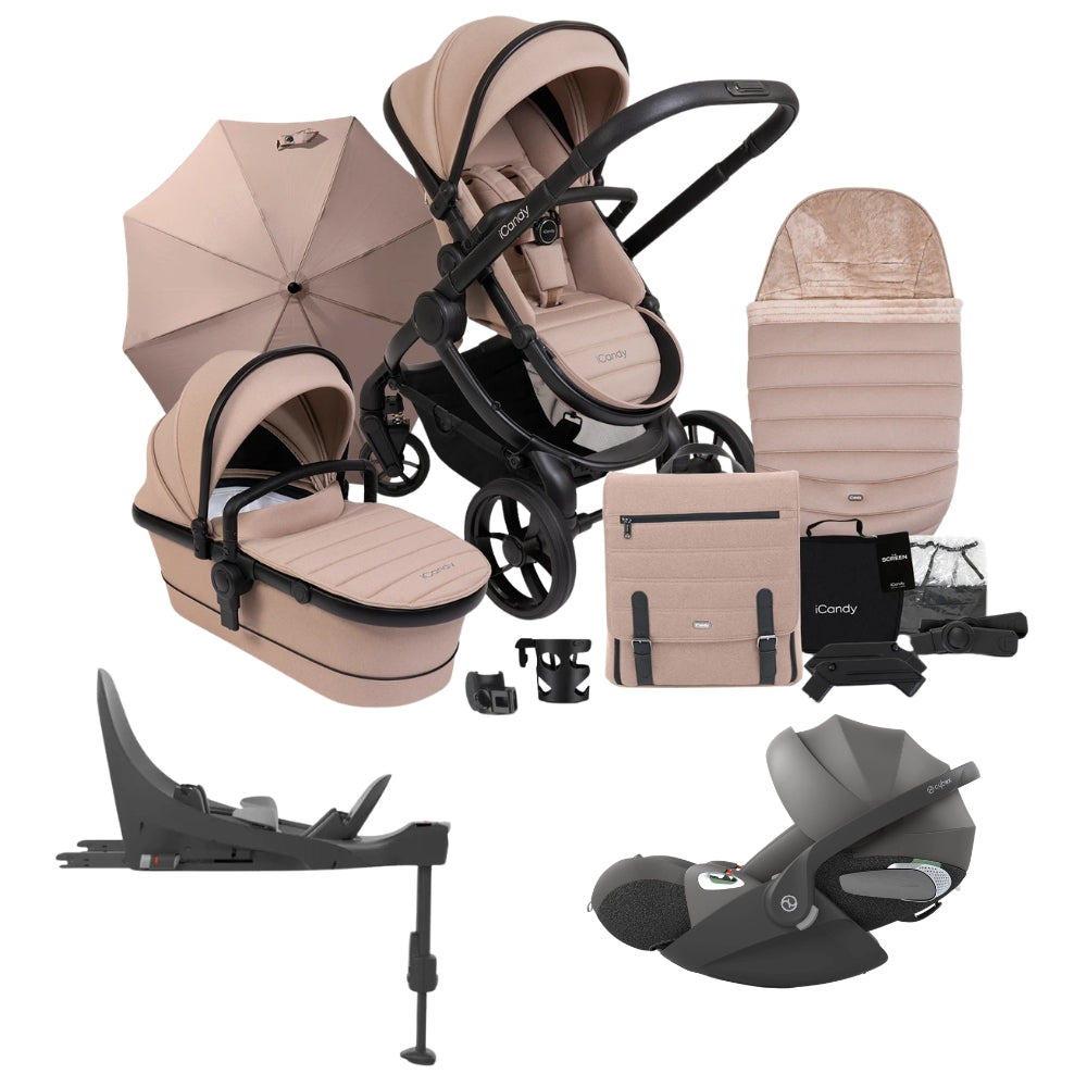 iCandy Peach 7 Complete Pushchair Bundle w/Cloud T