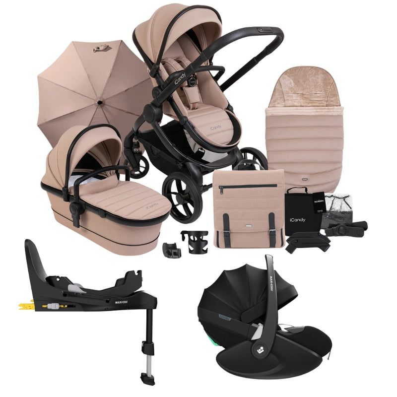 iCandy Peach 7 Complete Pushchair Bundle w/ Maxi Cosi Pebble 360 Pro²