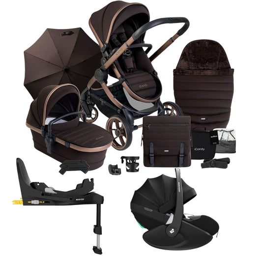 iCandy Peach 7 Complete Pushchair Bundle w/ Maxi Cosi Pebble 360 Pro²