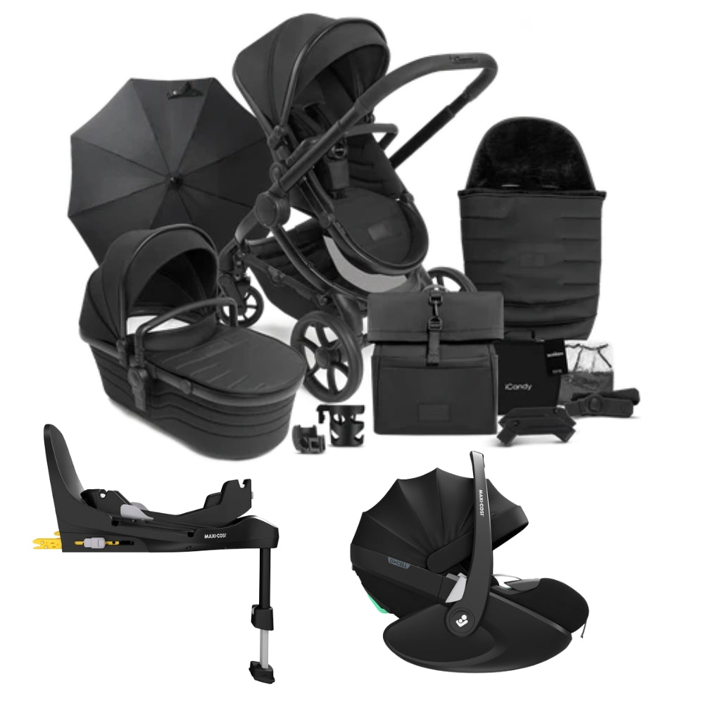 iCandy Peach 7 Complete Pushchair Bundle w/ Maxi Cosi Pebble 360 Pro²