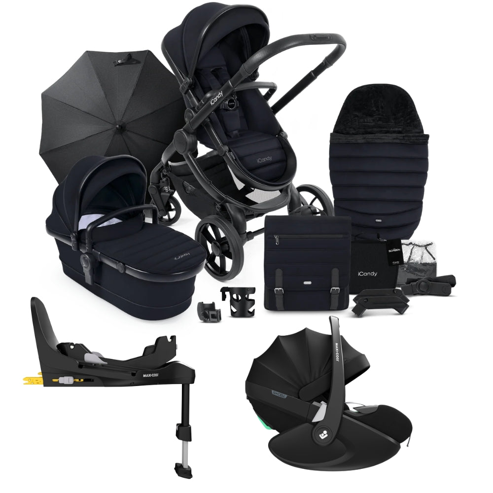iCandy Peach 7 Complete Pushchair Bundle w/ Maxi Cosi Pebble 360 Pro²