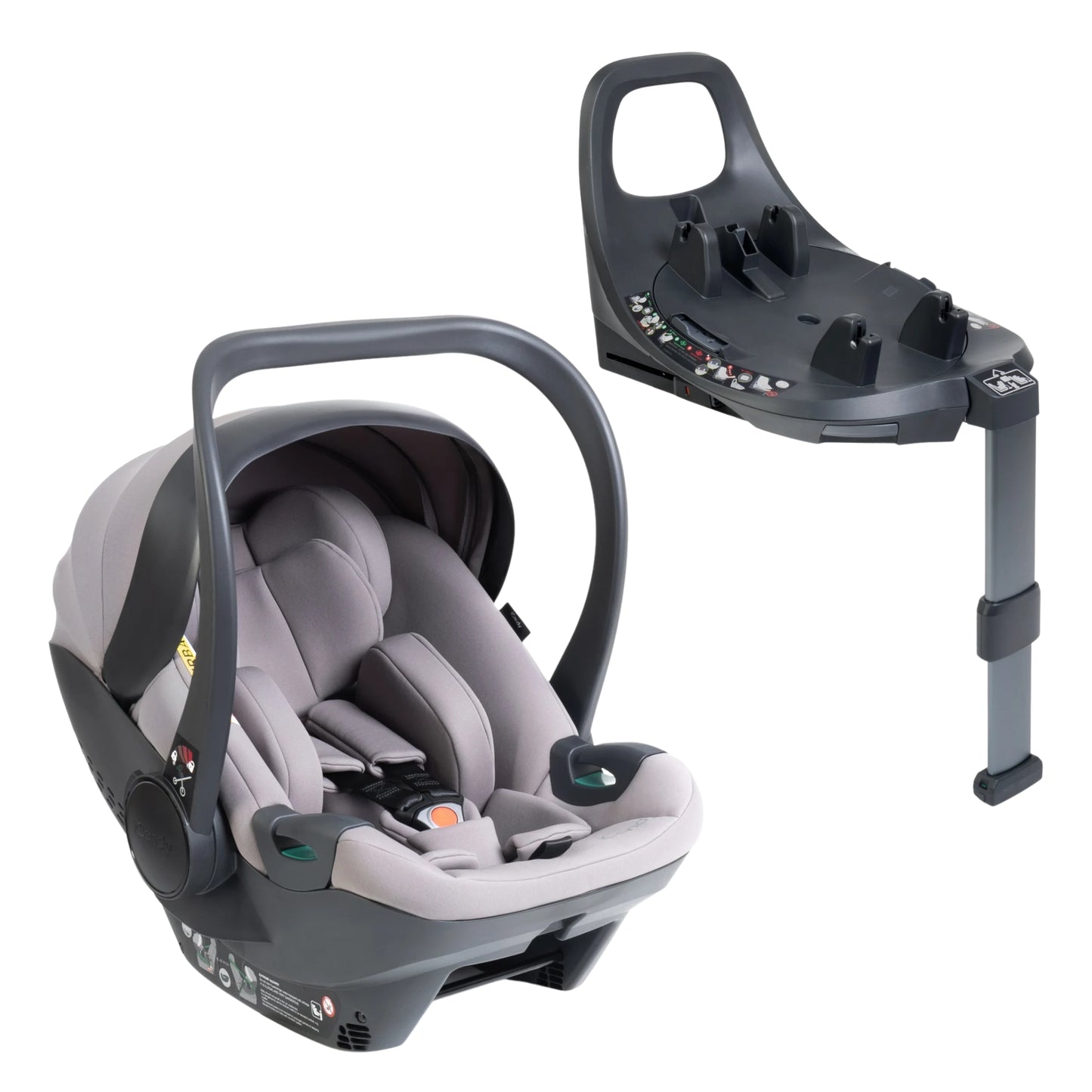 iCandy Cocoon 360 Infant Car Seat & Base, Storm Grey