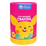 Jar Melo Silky Washable Crayons - 24 Colours