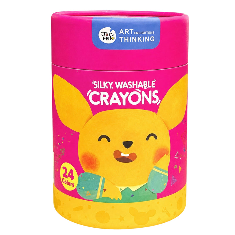Jar Melo Silky Washable Crayons - 24 Colours