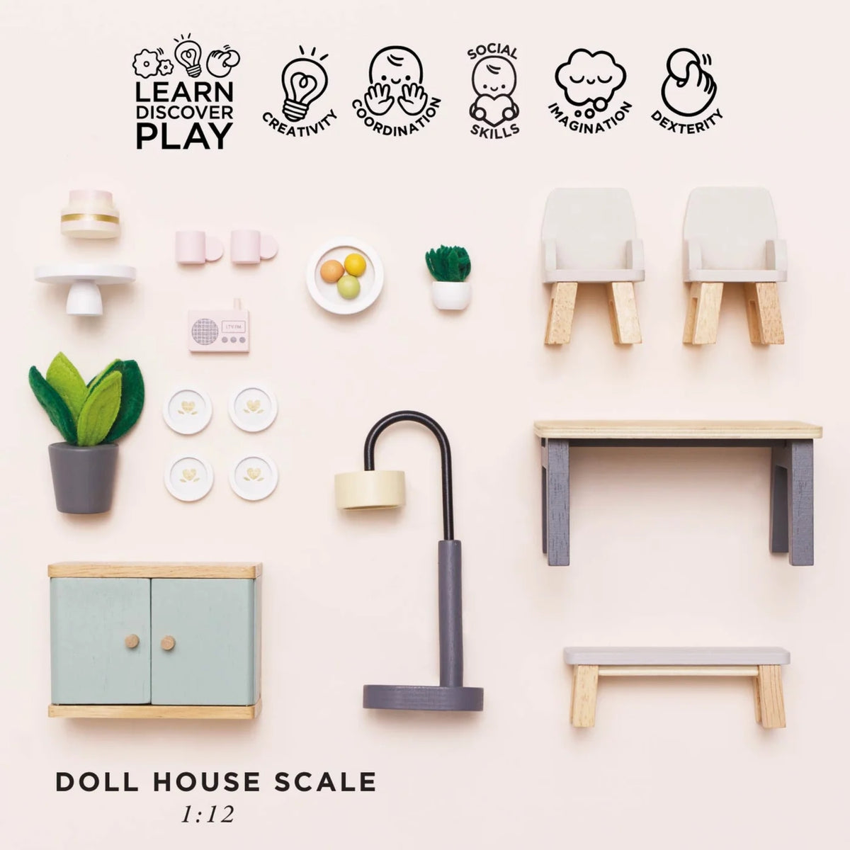 Le Toy Van Dolls House Dining Room