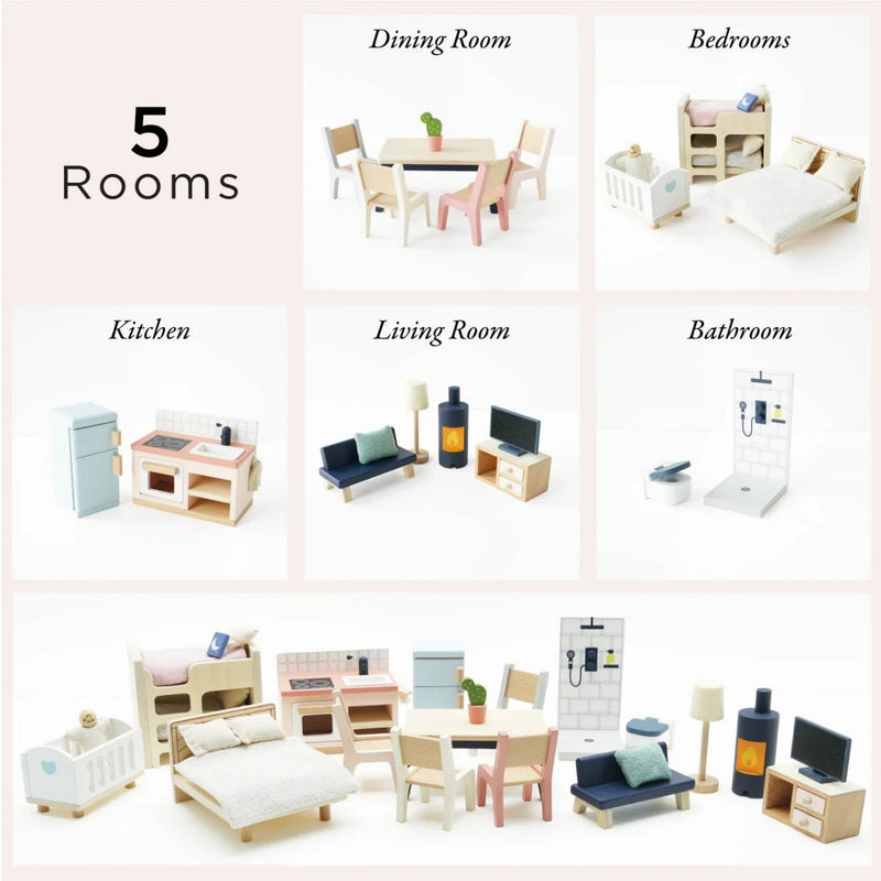 Le Toy Van Daisylane 35pc Furniture Set