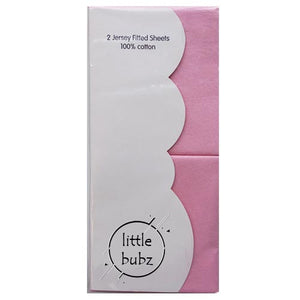 Little Bubz Cot Bed Sheets Pink