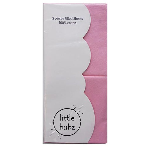 Little Bubz Cot Sheets Pink