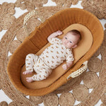 The Little Green Sheep Moses Basket Fitted Sheet, Honey