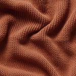 The Little Green Sheep Knitted Cellular Blanket, Terracotta
