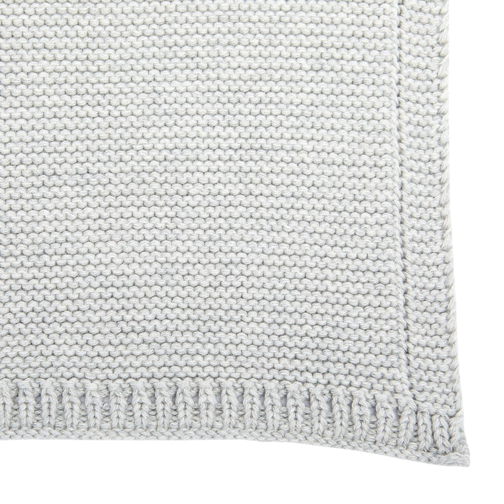The Little Green Sheep Knitted Cellular Blanket, Dove