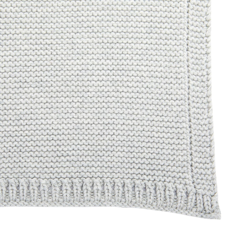 The Little Green Sheep Knitted Cellular Blanket, Dove