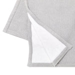 The Little Green Sheep Knitted Fleece Blanket, Dove