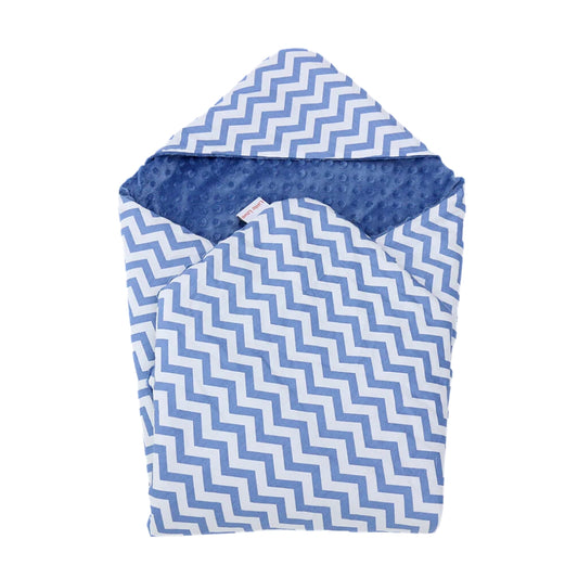 Little Love 5PH Car Seat Blanket, Blue Chevron