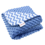 Little Love 5PH Car Seat Blanket, Blue Chevron