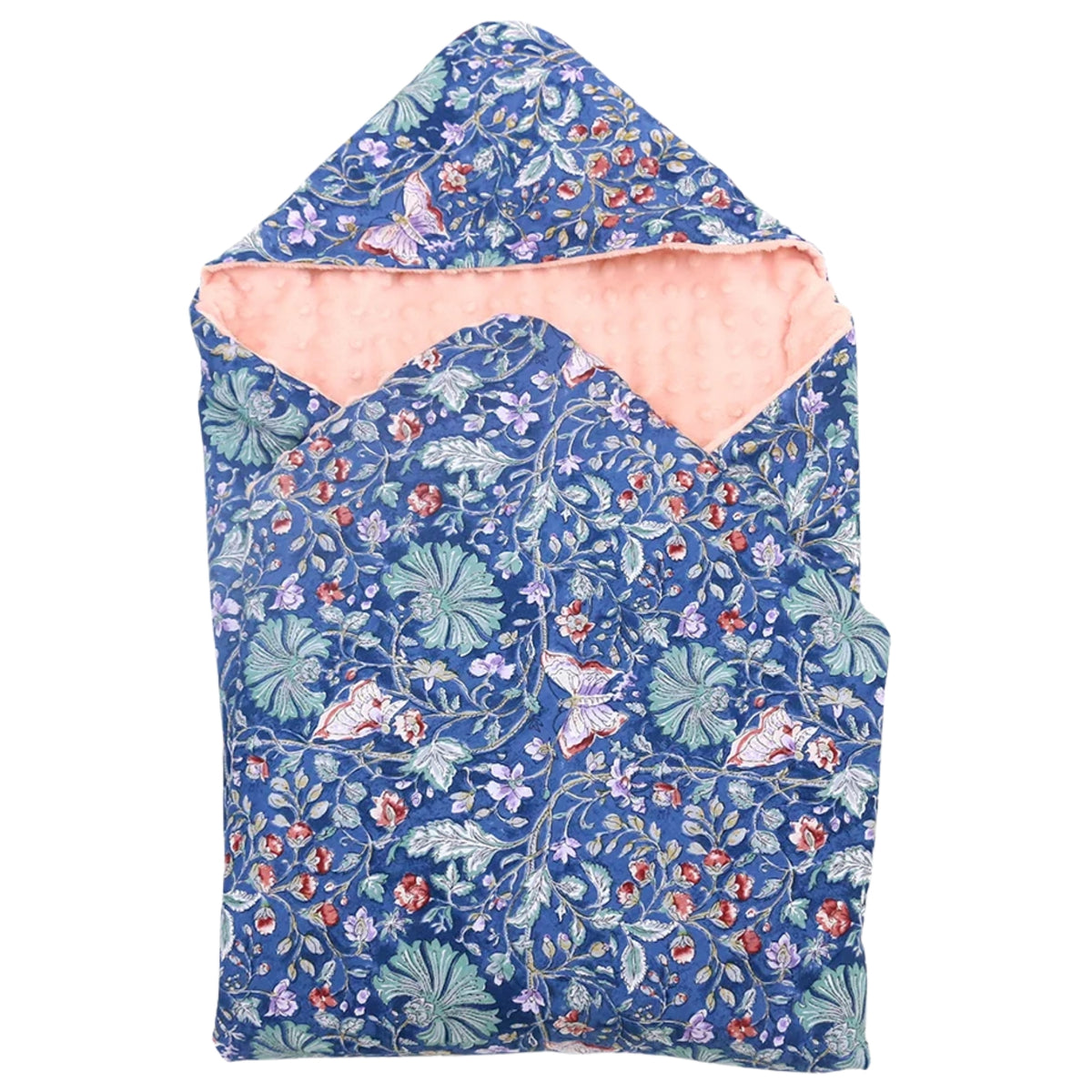 Little Love 5PH Car Seat Blanket, Navy Wildflower
