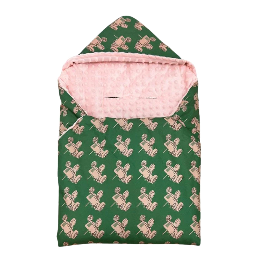 Little Love 3PH Car Seat Blanket, Green Tractor