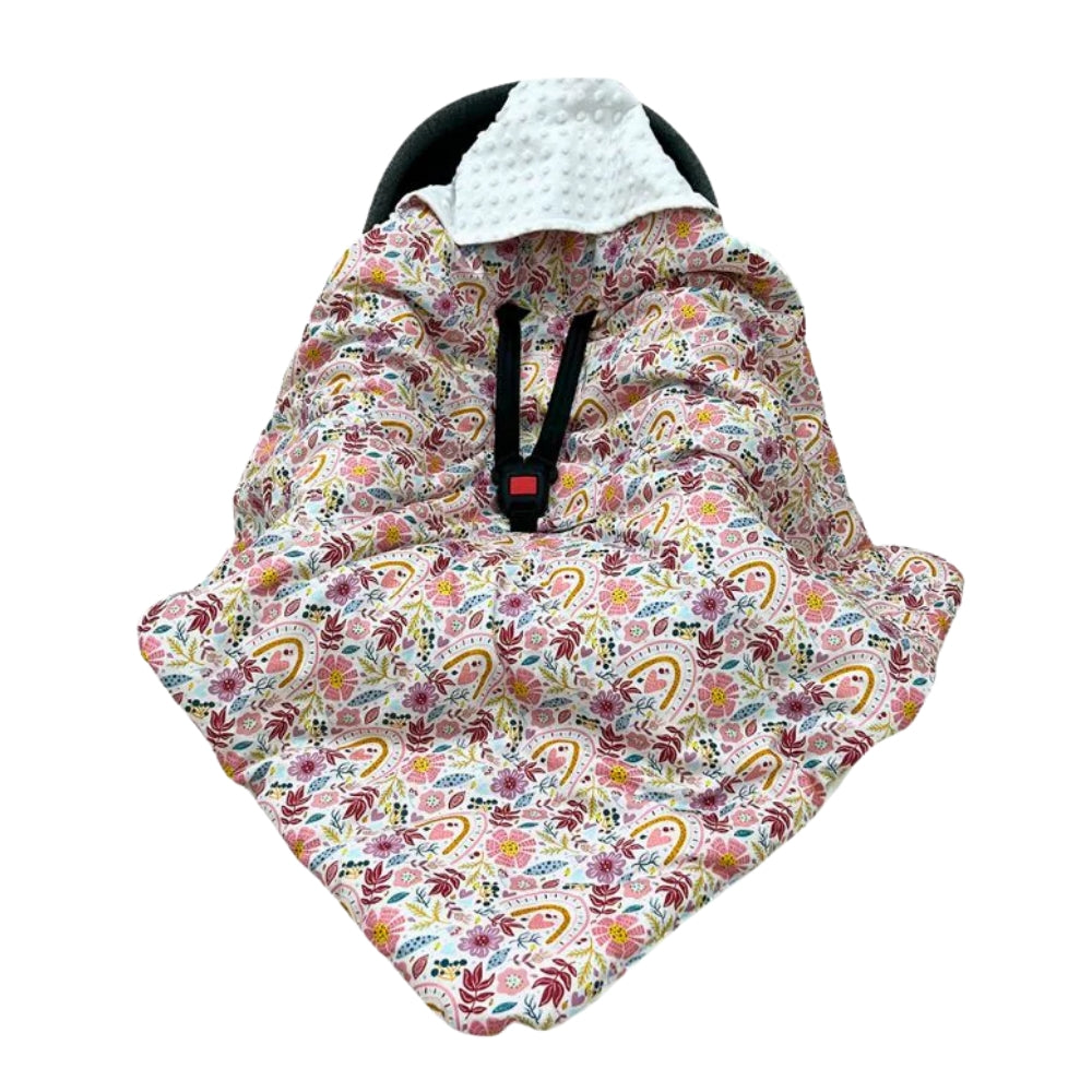Little Love 3PH Car Seat Blanket, Rainbow