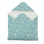 Little Love 3PH Car Seat Blanket, Teal Bunnies