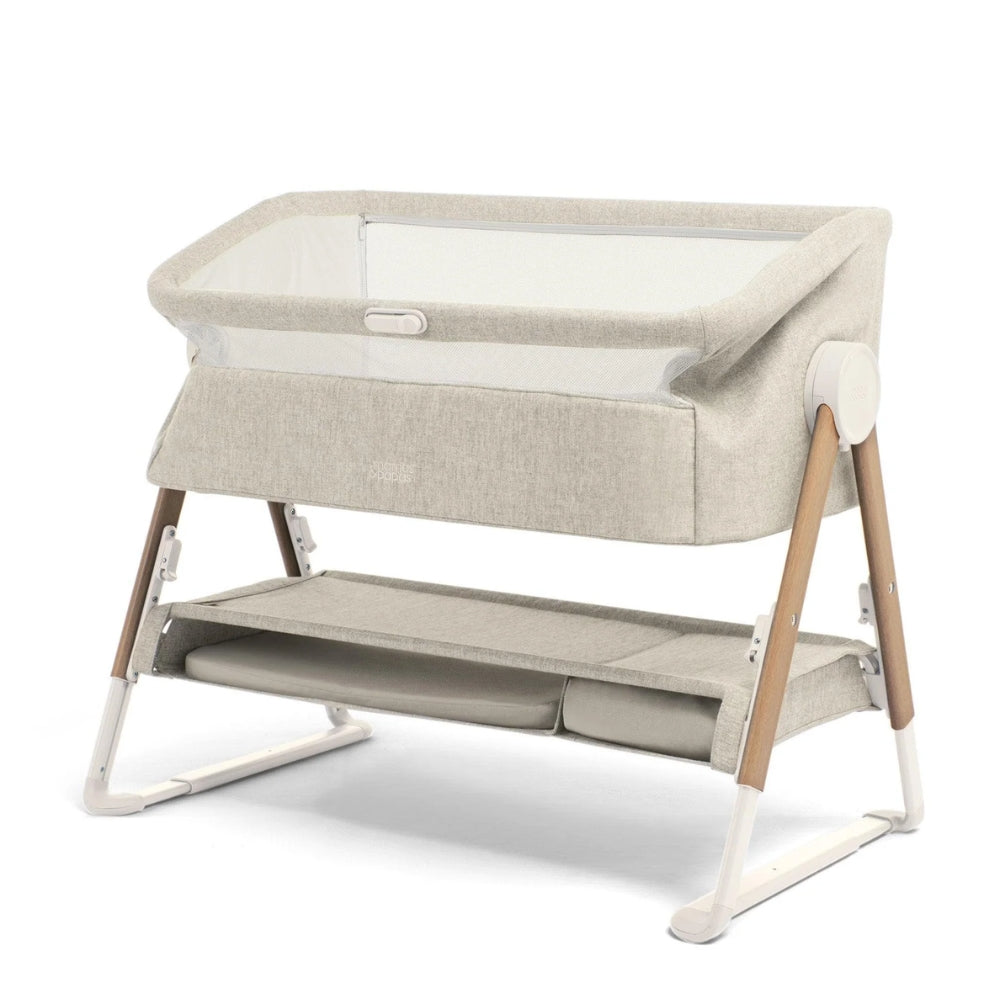 Mamas and Papas Lua Bedside Crib, Beige