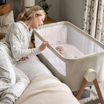 Mamas and Papas Lua Bedside Crib, Beige