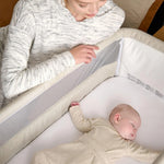 Mamas and Papas Lua Bedside Crib, Beige