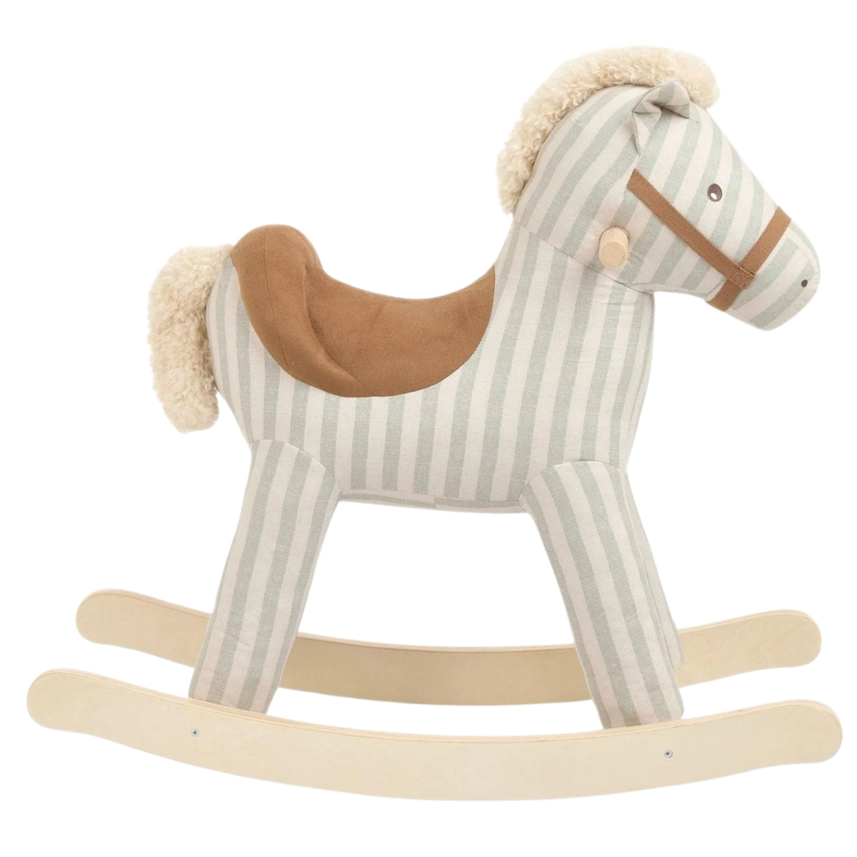 Mamas & Papas Rocking Horse - Sage Green Stripe