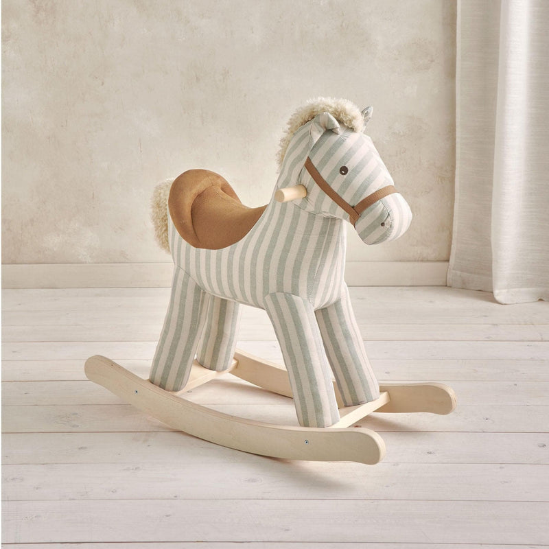 Mamas & Papas Rocking Horse - Sage Green Stripe