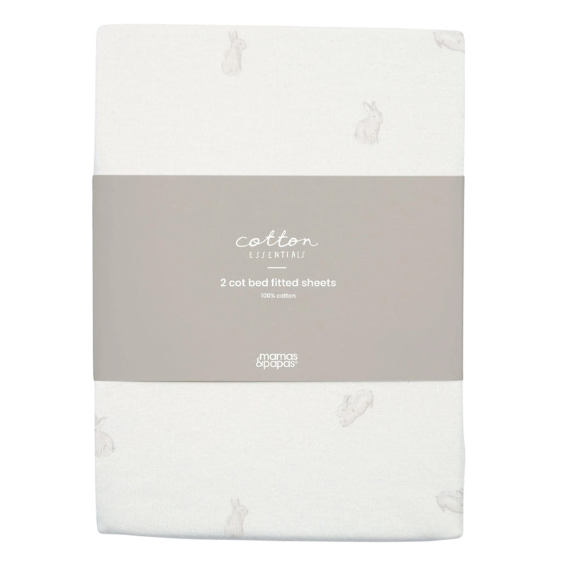 Mamas & Papas Cotbed Fitted Sheets - Bunny