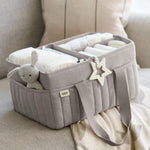 Mamas & Papas Nappy Caddy - Grey Waffle