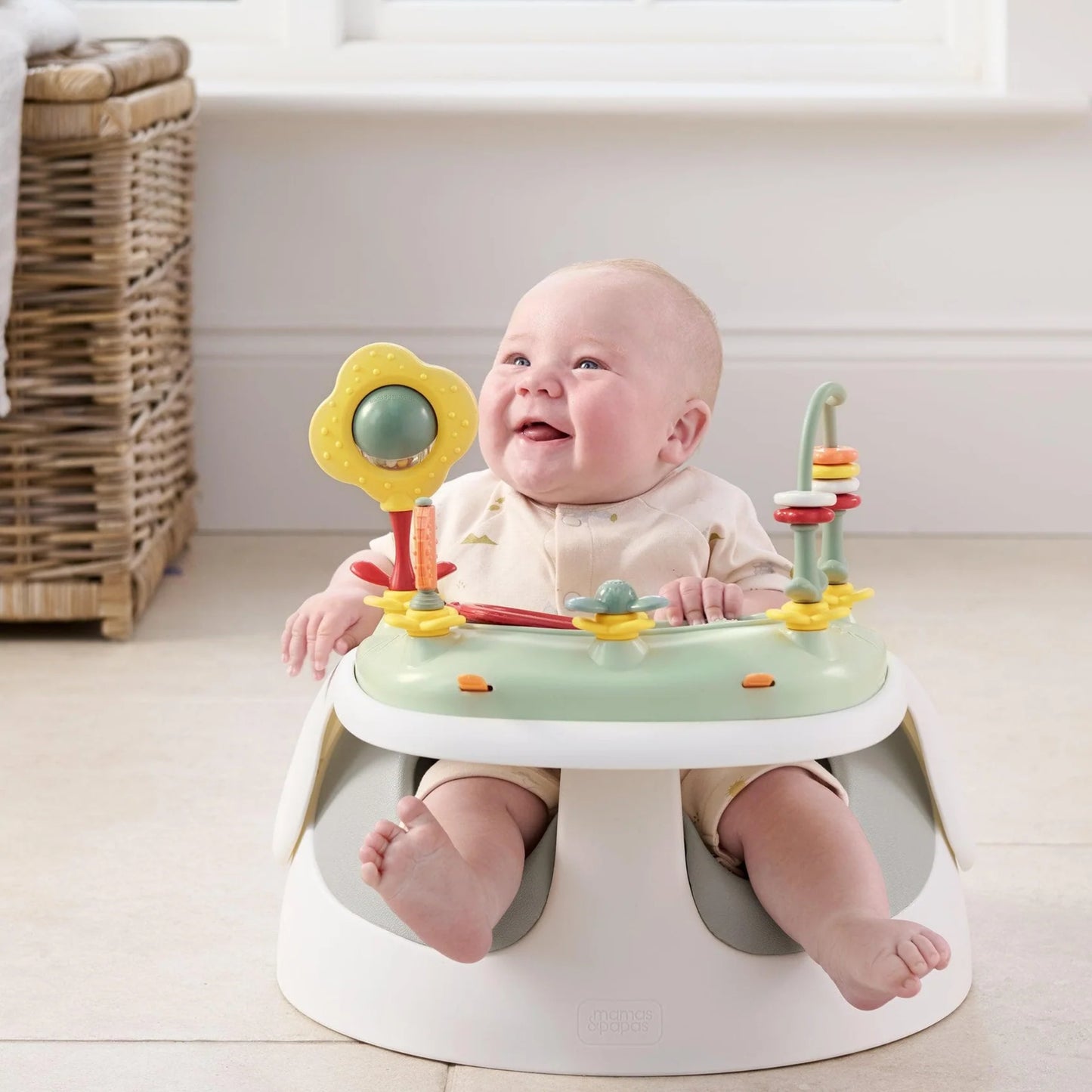 Mamas & Papas Baby Snug & Activity Tray, Pebble