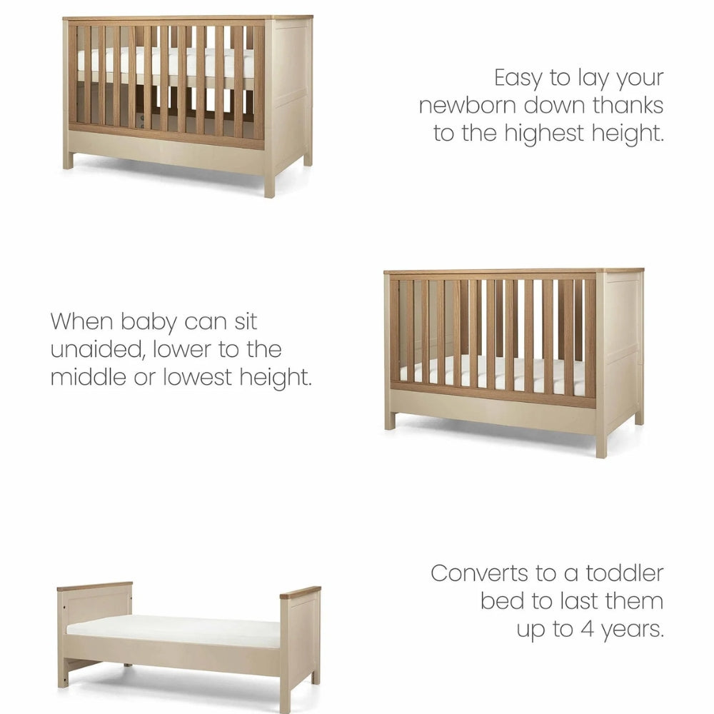 Mamas & Papas Harwell Cotbed, Cashmere