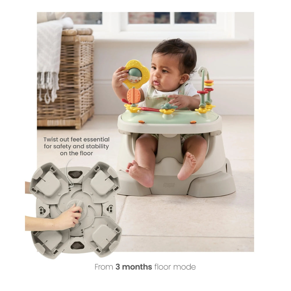 Mamas & Papas Bug 3-in-1 Seat with Activity Tray, Clay