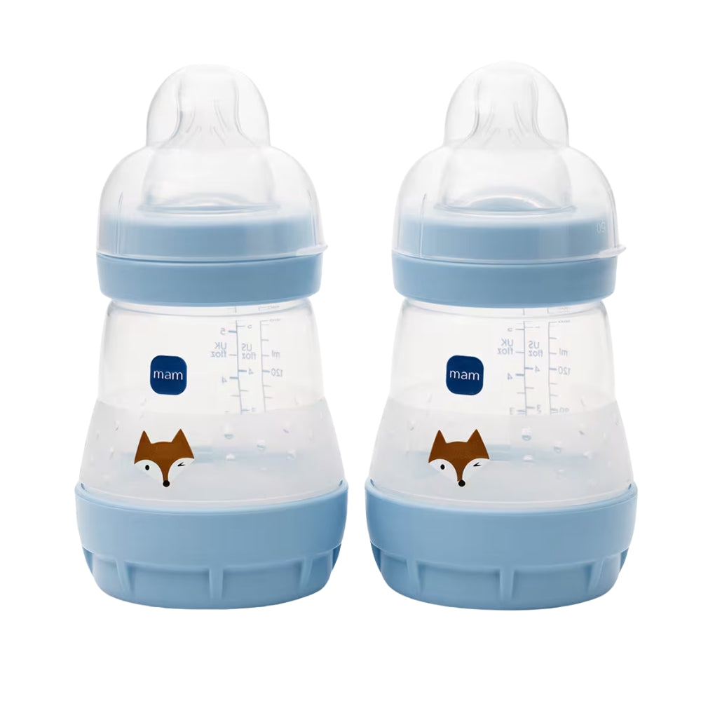 MAM 2pc Easy Start Bottles 160ml, Blue
