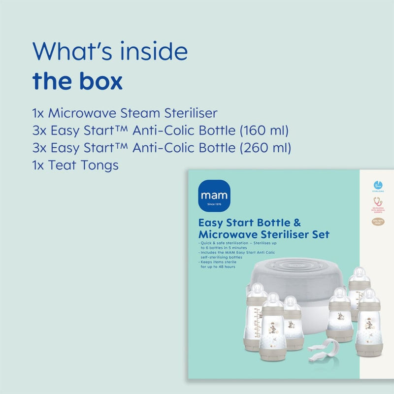 MAM Easy Start Bottle & Microwave Steriliser Set