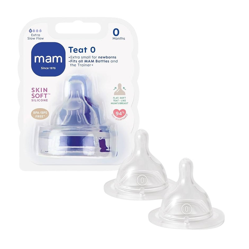 MAM Bottle Teats - 0 (Extra Slow Flow)