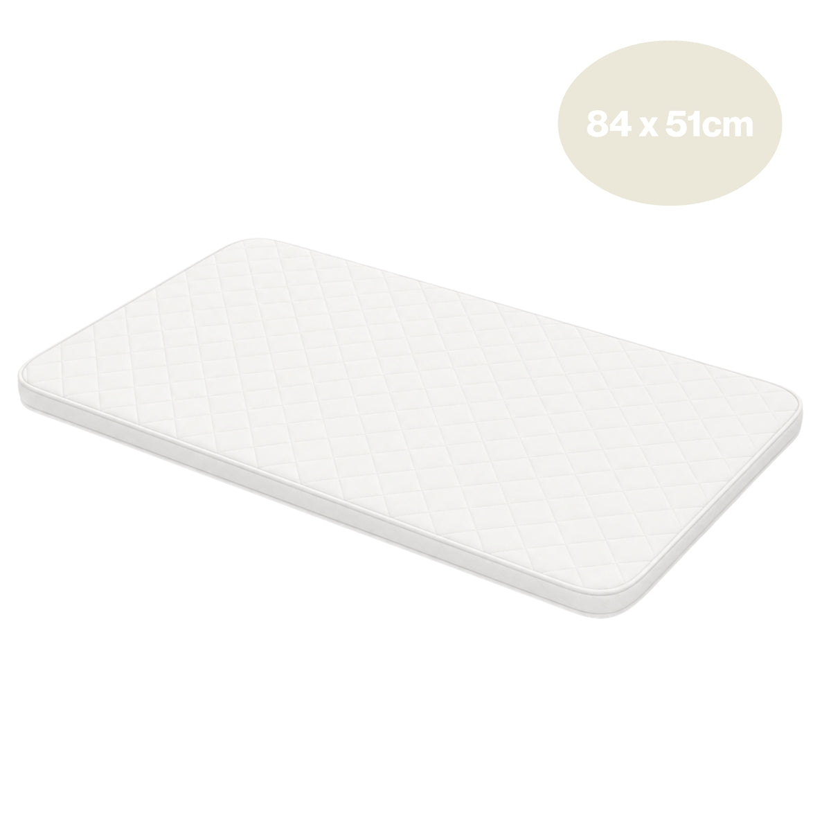 Foam Crib Mattress 84 x 51cm (Rounded Edge)