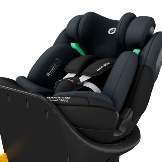 Maxi Cosi Emerald 360 S i-Size Car Seat, Tonal Black