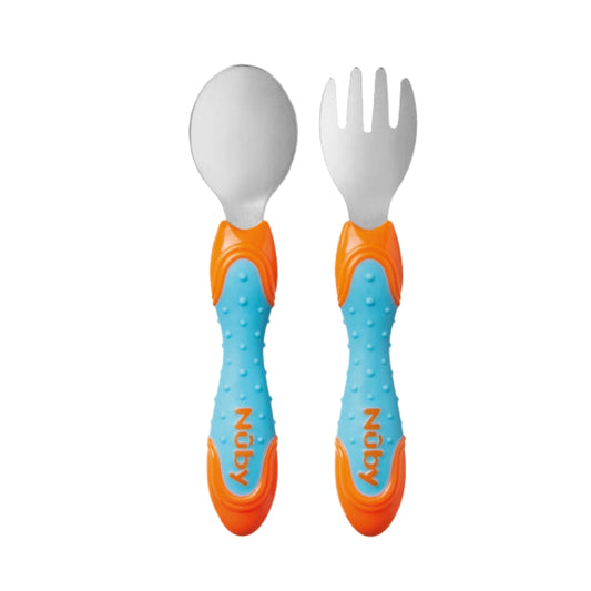 Nuby Stainless Steel Cutlery 12M+