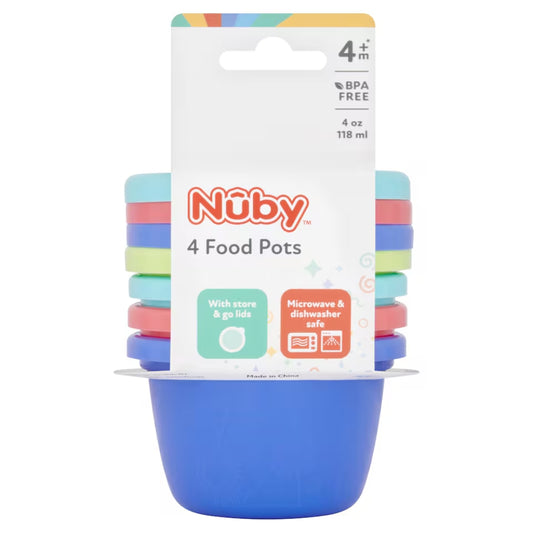 Nuby 4 Food Pots