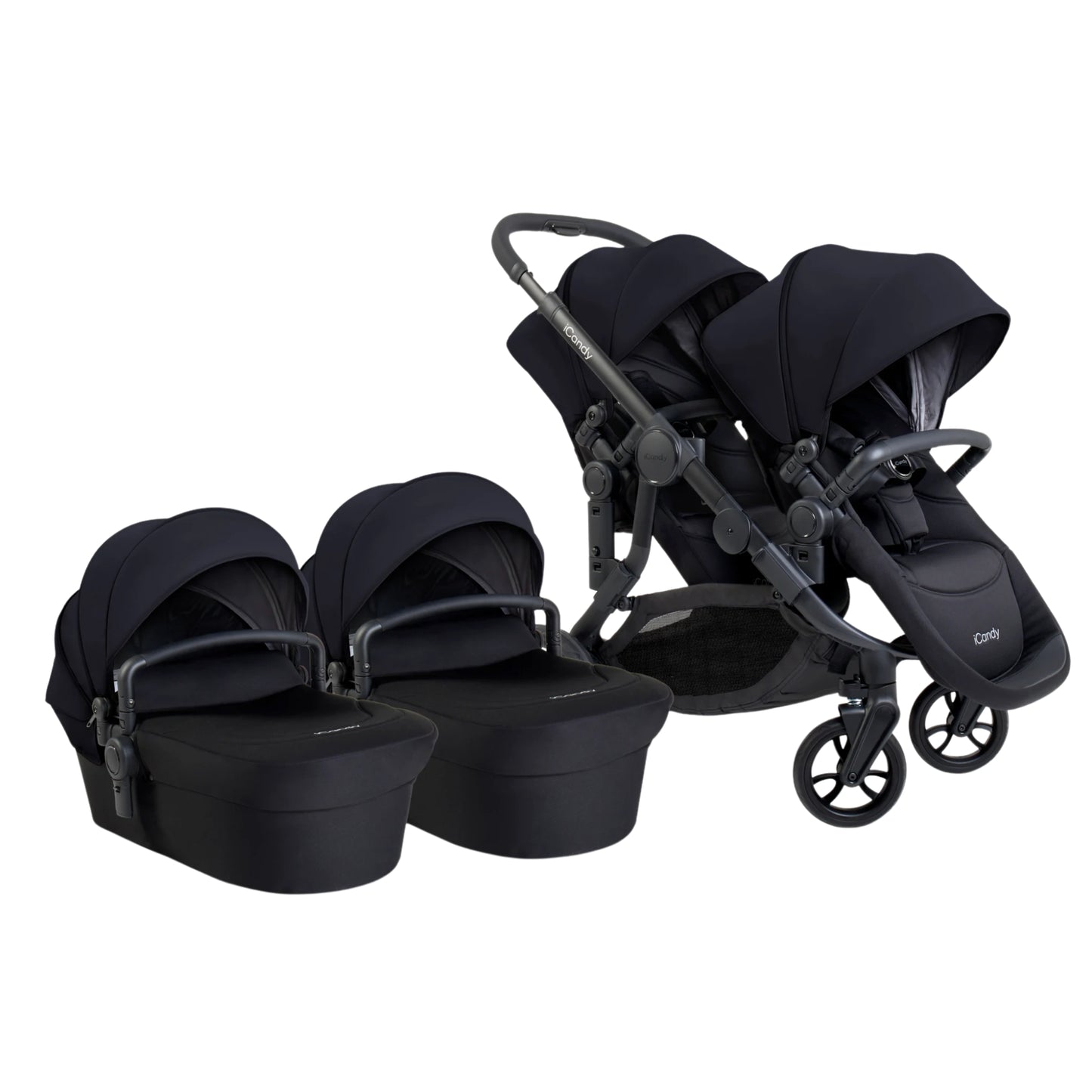 iCandy Orange 4 Twin Pushchair, Black Edition