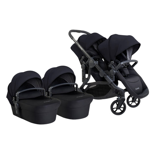 iCandy Orange 4 Twin Pushchair, Black Edition