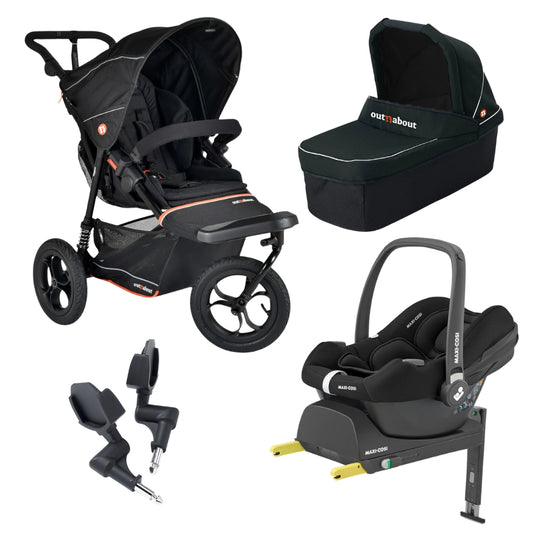 Out n About Nipper V6 Newborn Bundle w/Maxi Cosi Cabriofix